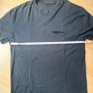 Essentials Black Short Sleeve Logo Tee